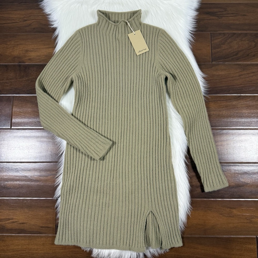 Aritzia Wilfred Free Women's Size Large Hush Knit Station Mini Sweater Dress